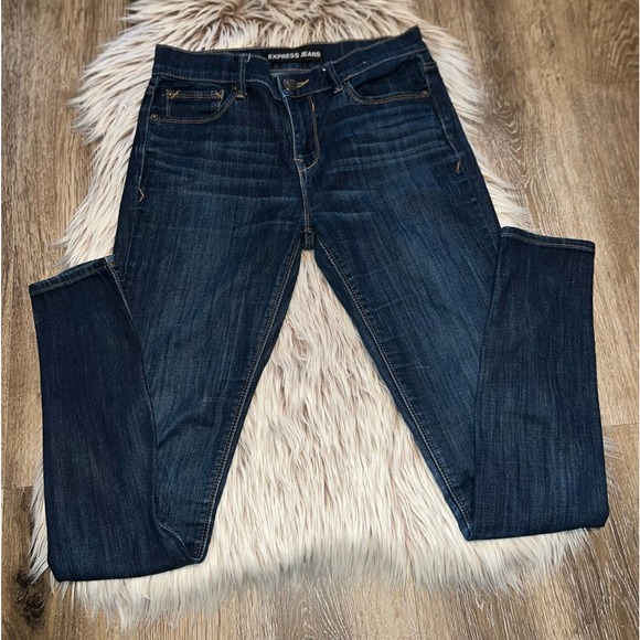 Express Denim - express jeans mid rise leggings women’s blue jeans